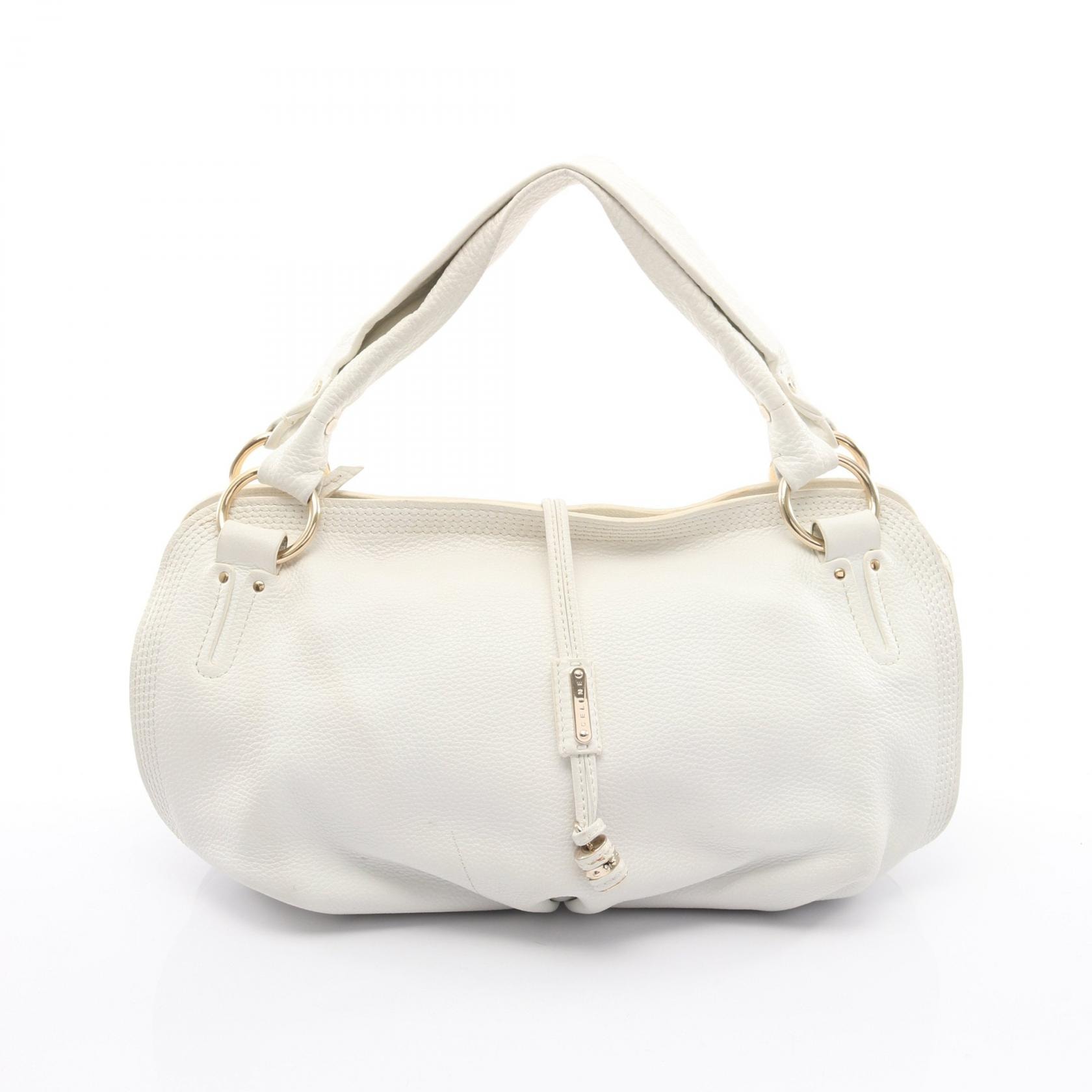 セリーヌ CELINE ビタースウィート ハンドバッグ バッグ レザー レディース ホワイト系 160663NGR 【中古】