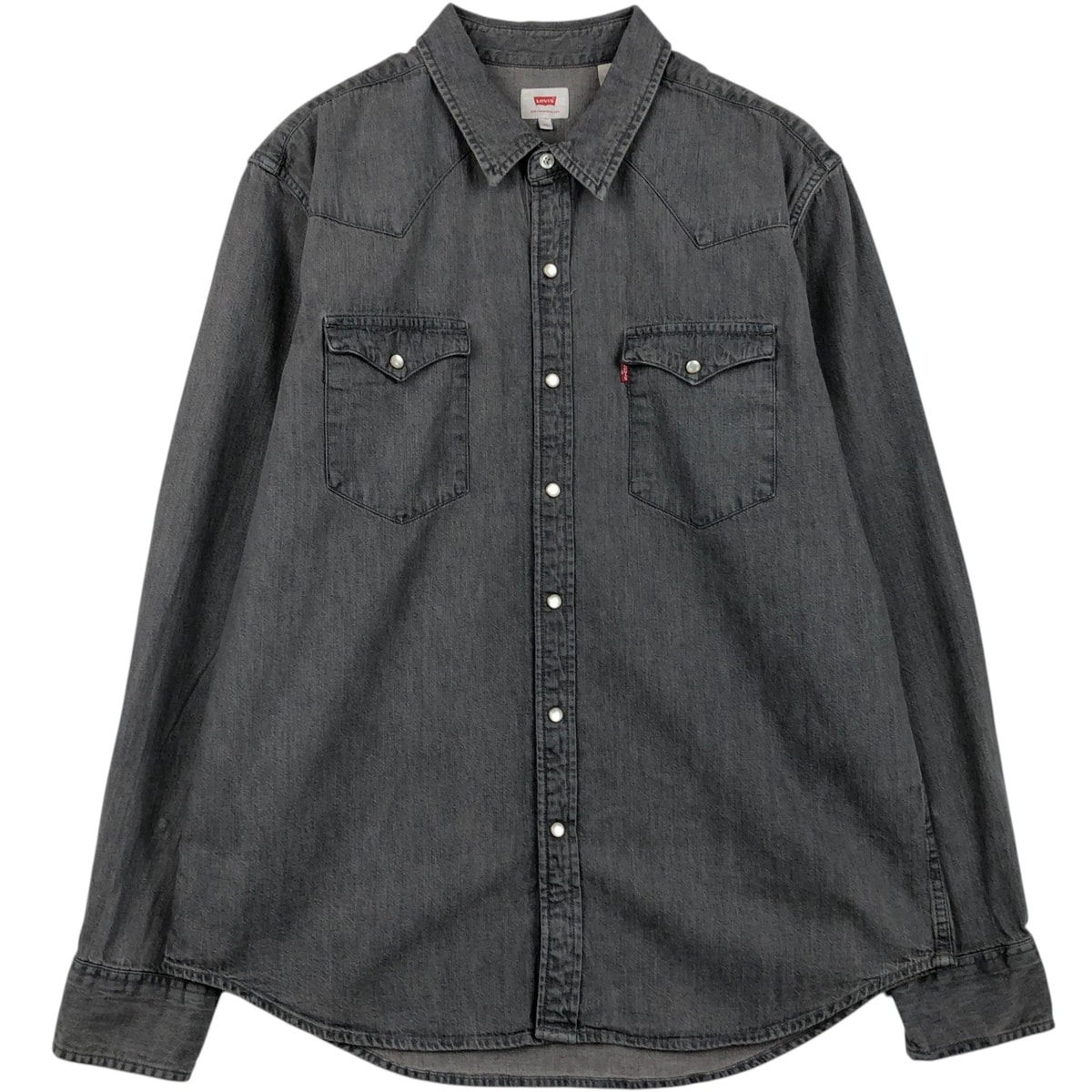 古着 リーバイス Levi's 長袖 デニムウエスタンシャツ メンズXL相当/eaa651990