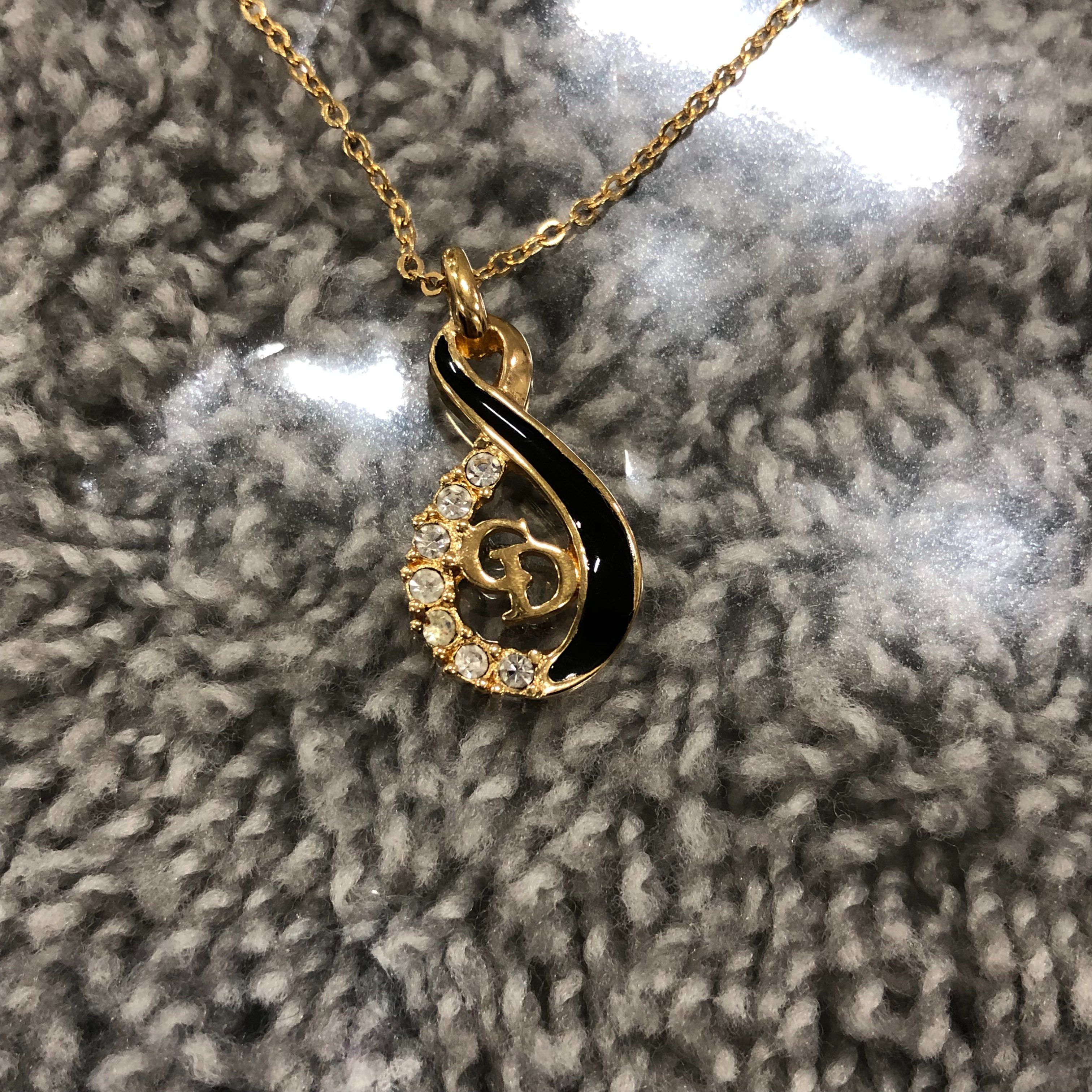 ディオール ラインストーン ネックレス