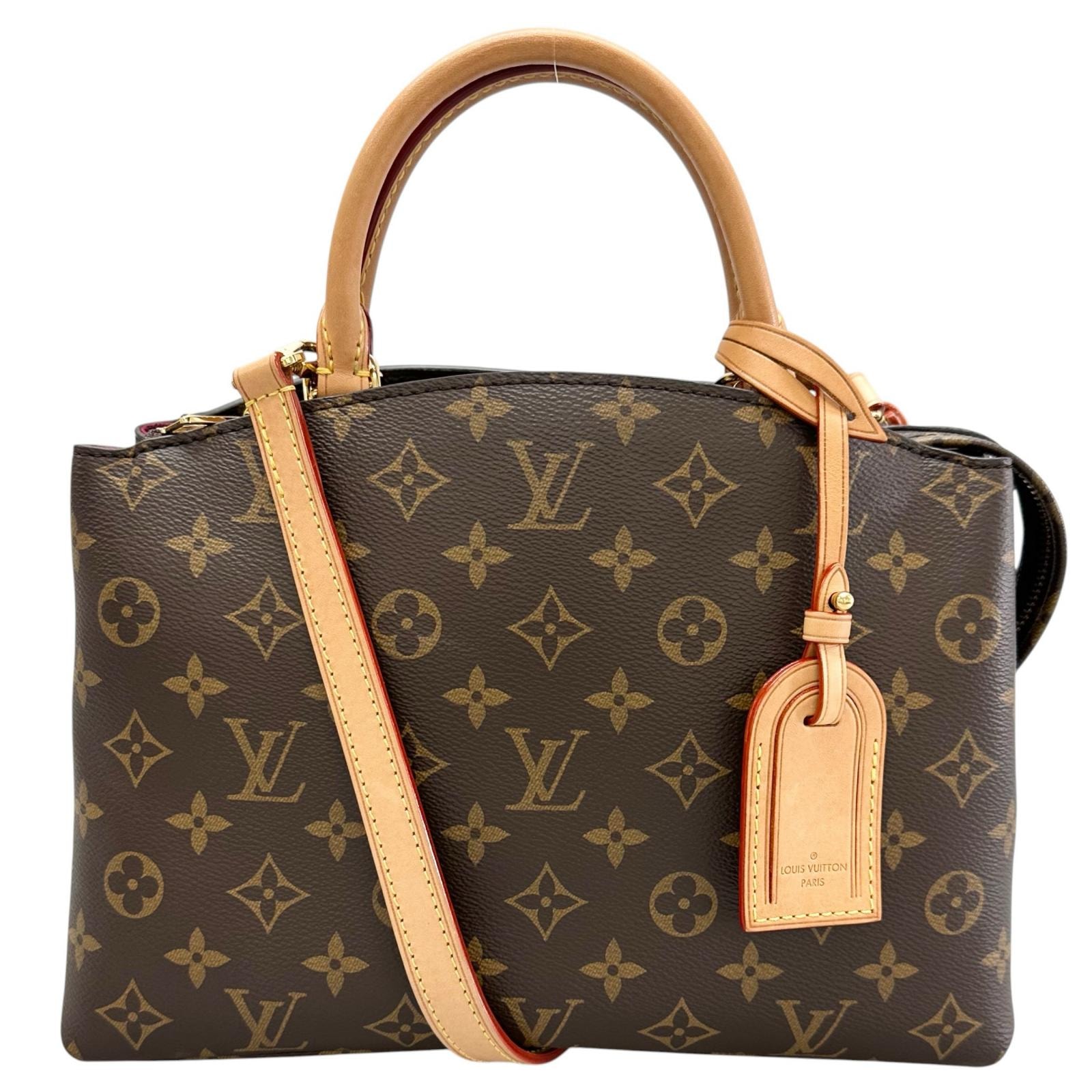美品 LOUIS VUITTON ルイ・ヴィトン プティ・パレPM M45900 ハンドバッグ モノグラムキャンバス ブラウン レディース【中古】