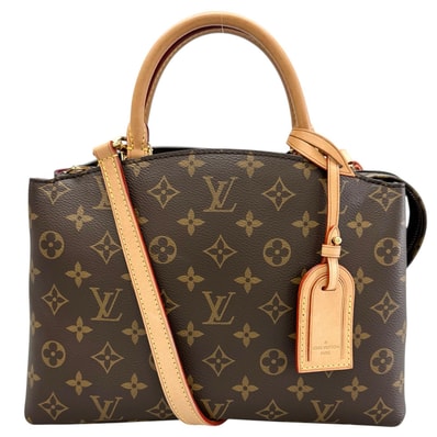 美品 LOUIS VUITTON ルイ・ヴィトン プティ・パレPM M45900 ハンドバッグ モノグラムキャンバス ブラウン レディース【中古】