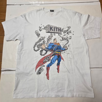 Kith x Superman Chains Vintage Tee "White"