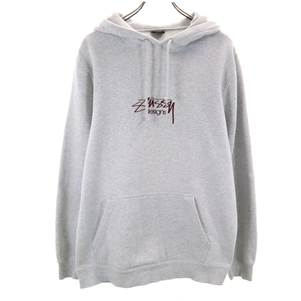 STUSSY ステューシー 長袖 スウェットパーカー M グレー 裏起毛
