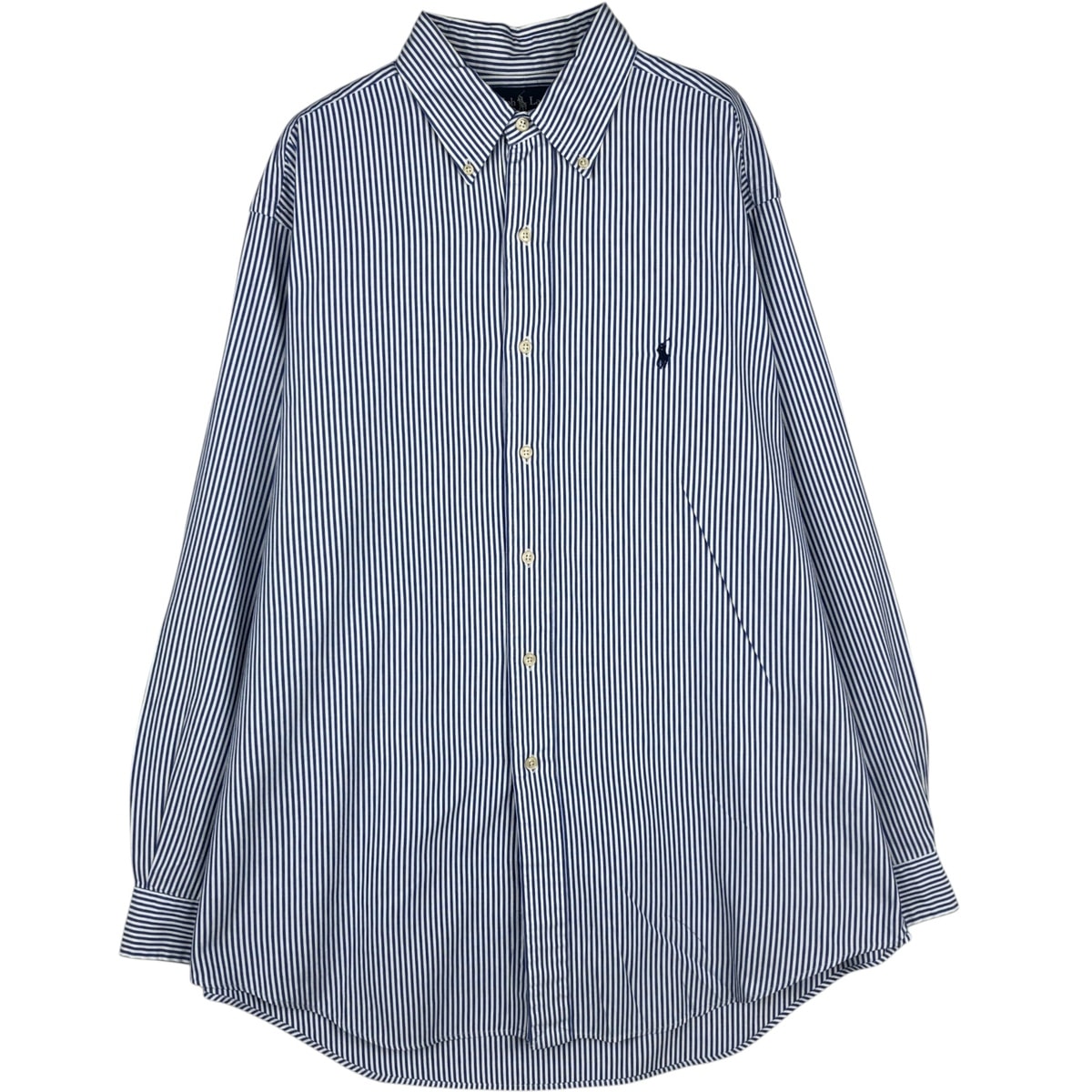 古着 ラルフローレン Ralph Lauren CLASSIC FIT 長袖 ボタンダウンストライプシャツ メンズL相当/eaa629118