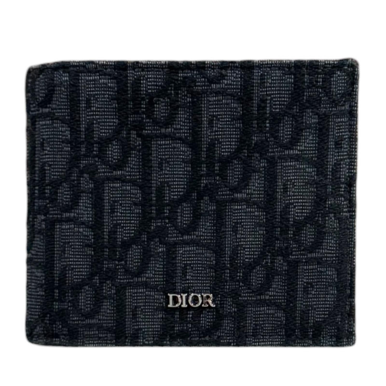ディオール オブリーク 二つ折り財布 メンズ Dior  中古