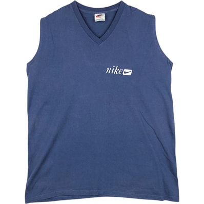 古着 90年代~ ナイキ NIKE Vネック ノースリーブTシャツ USA製 メンズL相当 ヴィンテージ/eaa623867