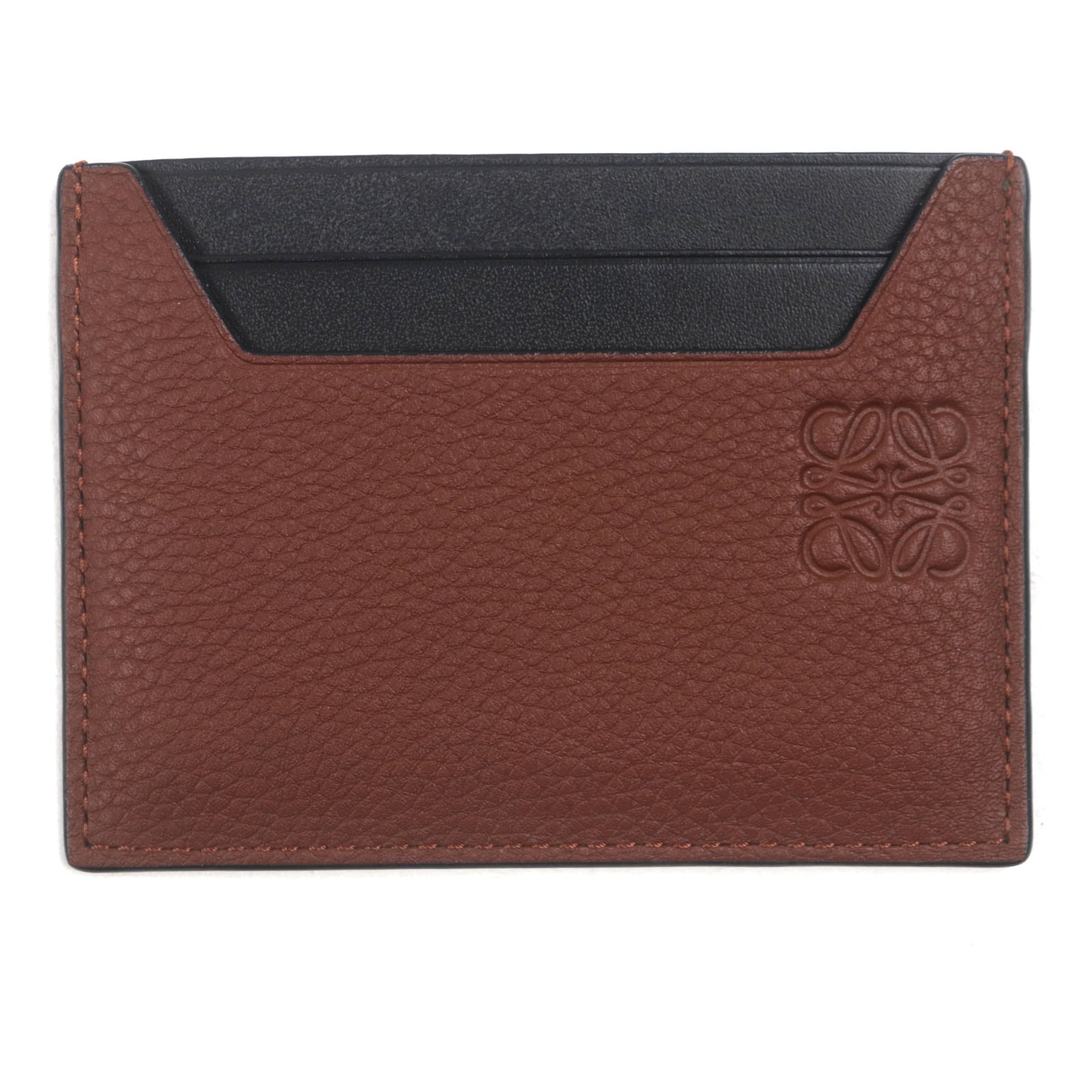 未使用品 ロエベ カードケース ブラウン ブラック メンズ C660R94X01