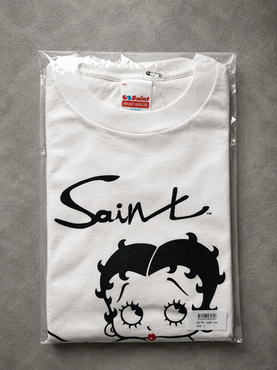SAINT Mxxxxxx x Betty Boop SS Tee "White" SM-HR1-0000-C40