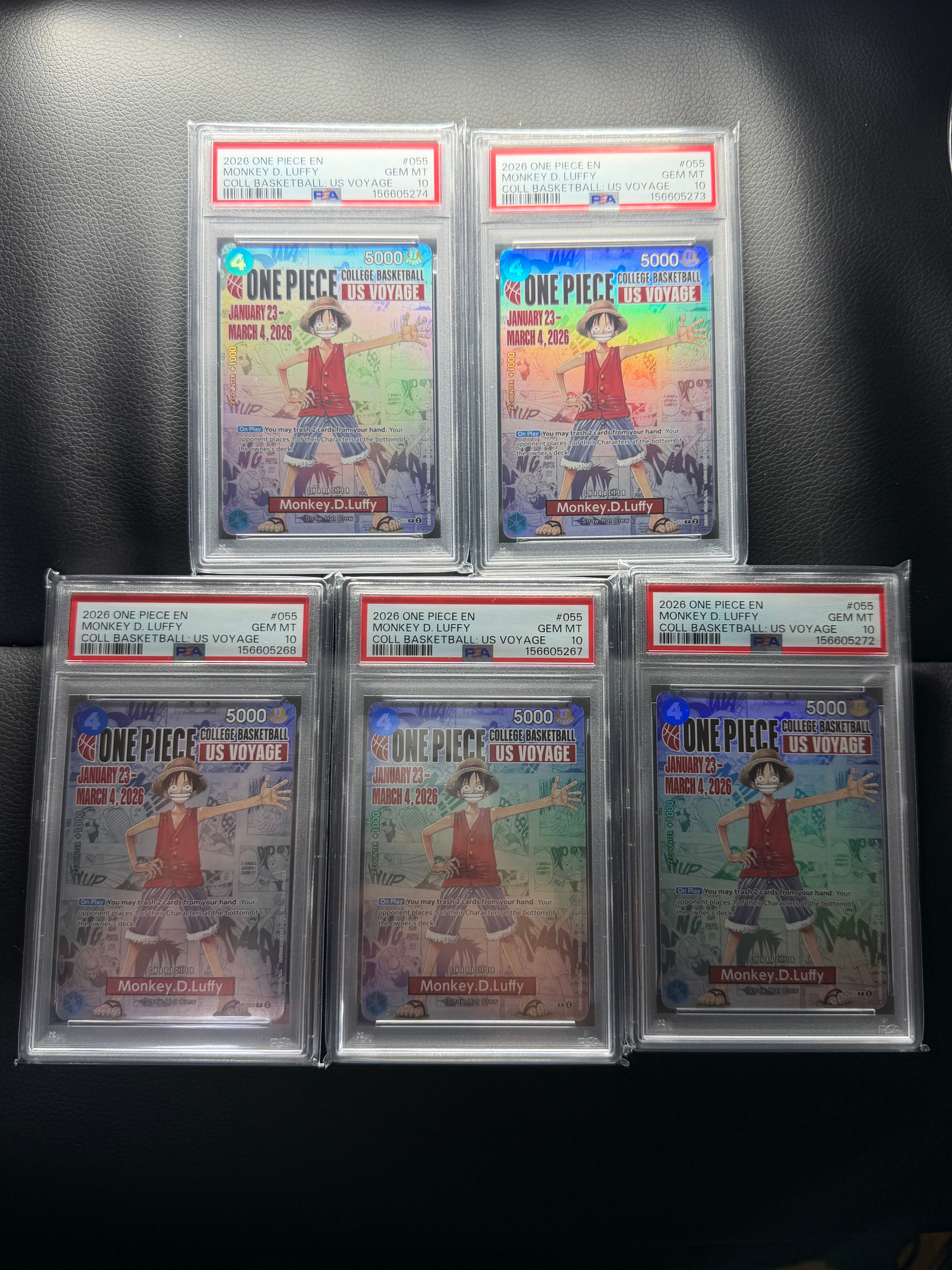 モンキー・D・ルフィ:P (開封済) [P-055]【英語版】(プロモーションカード「ワンピース カレッジ バスケットボール:USボヤージュ」)