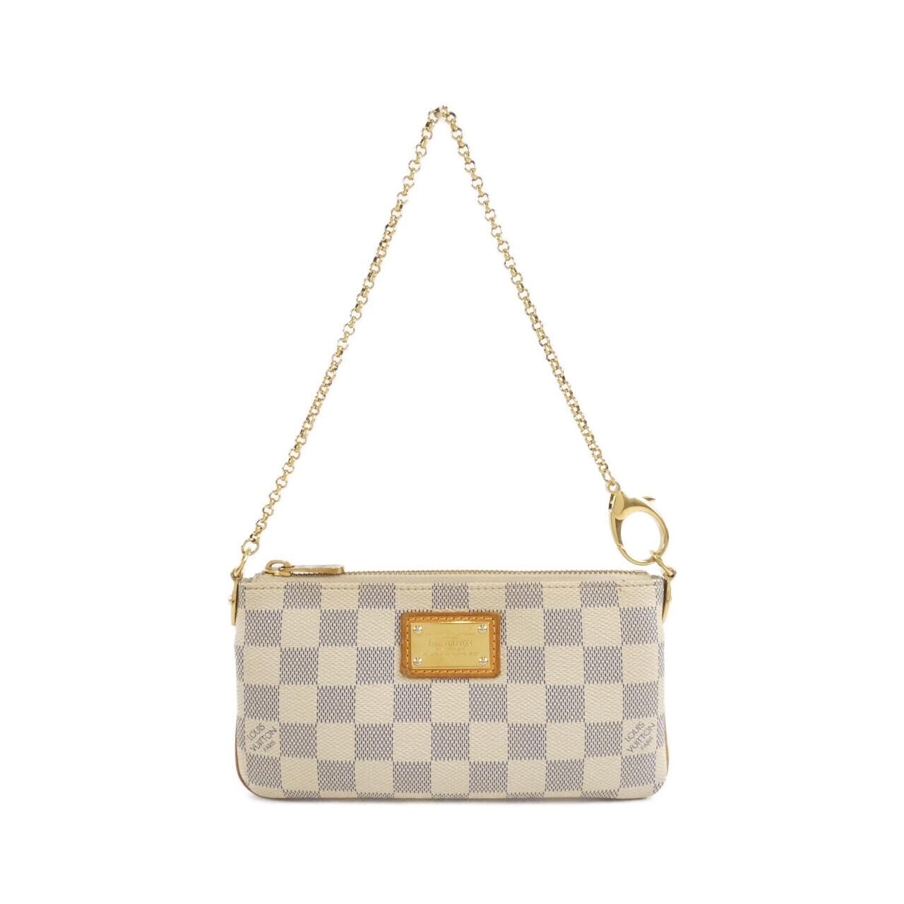 ルイヴィトン ダミエ アズール ポシェット ミラ MM N60027 アクセサリーポーチ