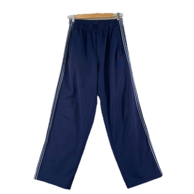 adidas アディダス ブランドロゴ オールシーズン トラックパンツ ポリエステル ブルー ユニセックス M【古着】【中古】