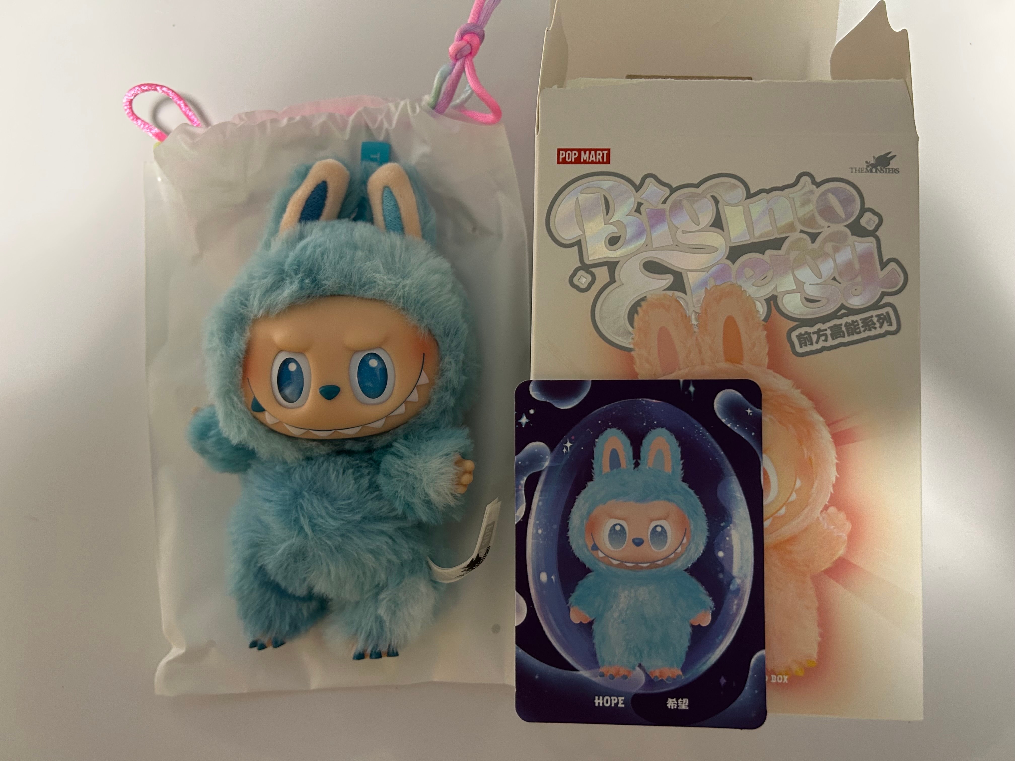 POP MART THE MONSTERS (LABUBU) Big into Energy Series Plush Pendant HOPE