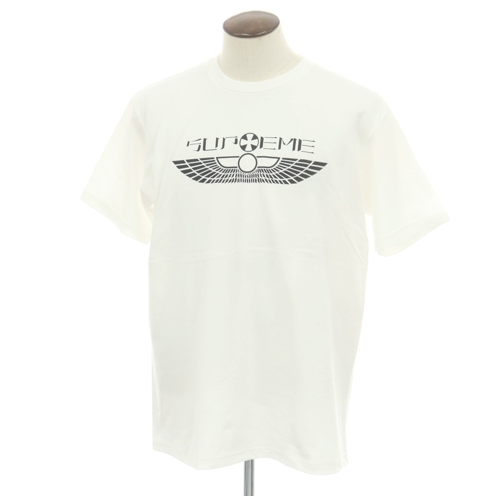 【中古】シュプリーム Supreme 2025年春夏 Wings Tee コットン クルーネック 半袖Tシャツ ホワイト【サイズL】【メンズ】