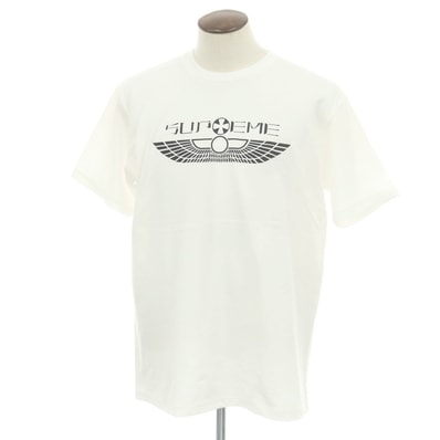 【中古】シュプリーム Supreme 2025年春夏 Wings Tee コットン クルーネック 半袖Tシャツ ホワイト【サイズL】【メンズ】