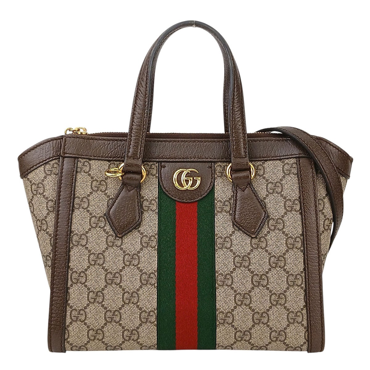 GUCCI グッチ オフィディア GG スモールトートバッグ 2WAY トートバッグ 547551 GGスプリームキャンバス ブラウン 【中古】
