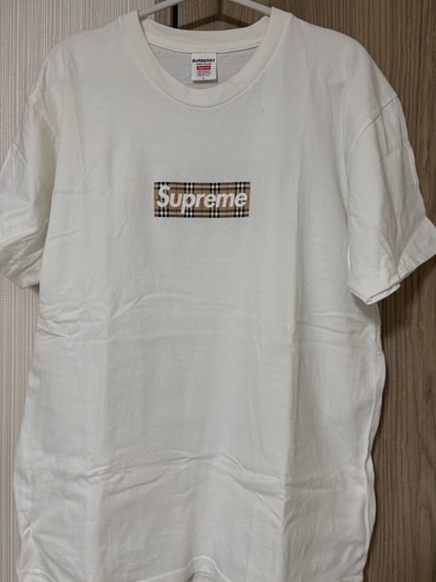 Supreme / Burberry Box Logo Tee "White"