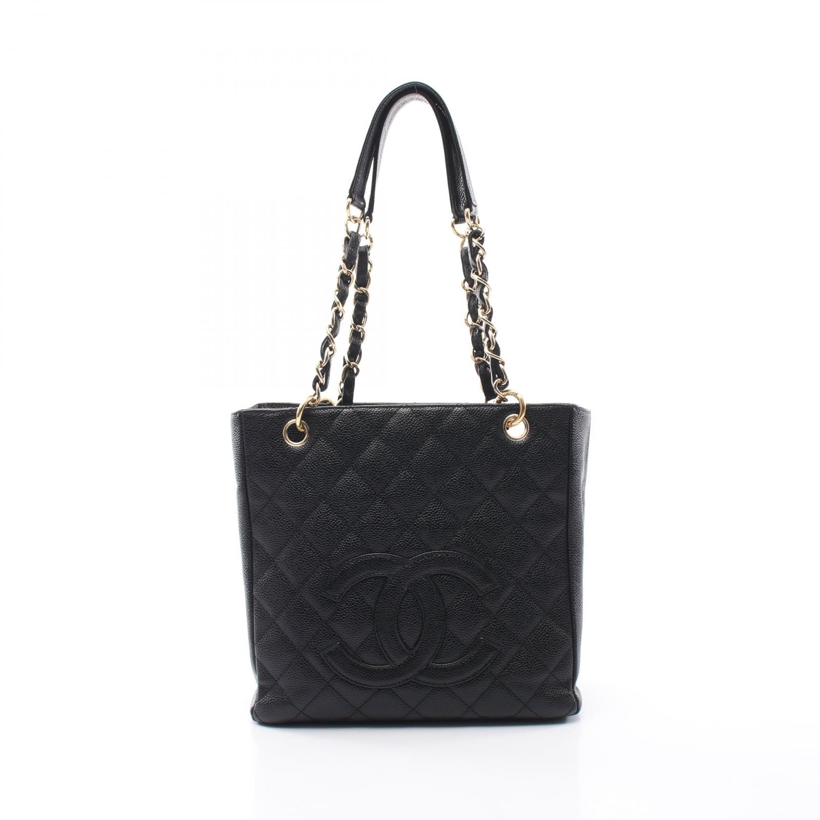 シャネル CHANEL マトラッセ PST トートバッグ バッグ キャビアスキン(グレインドカーフ) レディース ブラック系 A20994 【中古】