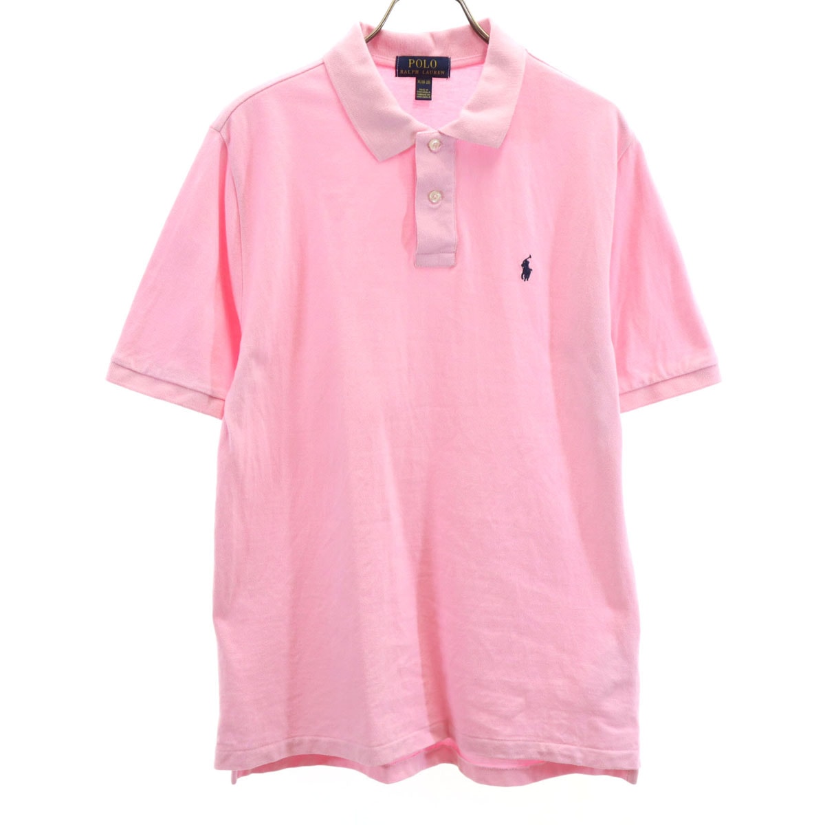 POLO RALPH LAUREN ポロラルフローレン 半袖 ポロシャツ XL 18-20 ピンク 鹿の子