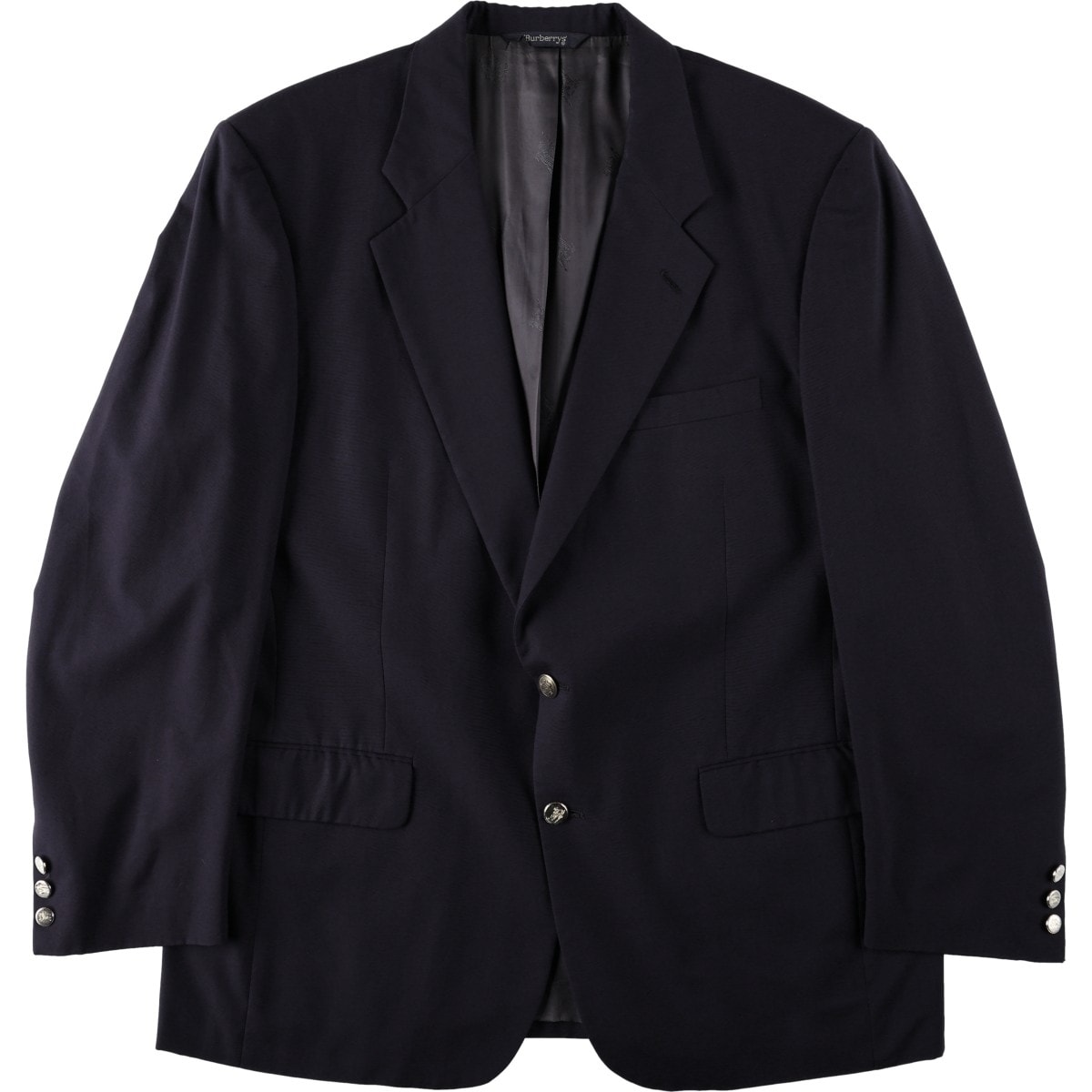 古着 バーバリー Burberry's 紺ブレザー テーラードジャケット メンズXL相当/evb035765