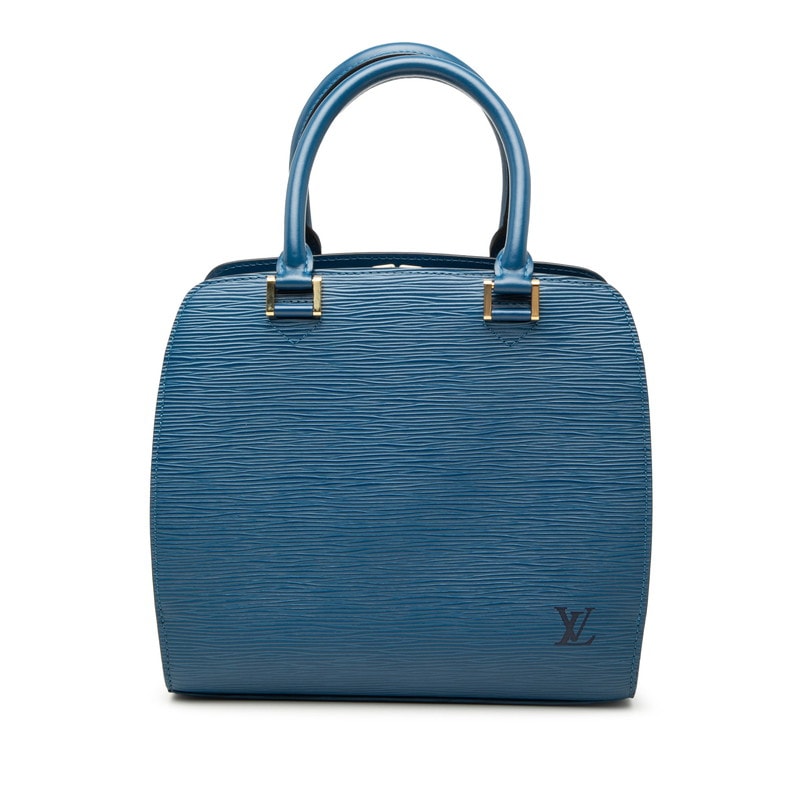 ルイ ヴィトン エピ ポンヌフ ハンドバッグ M52055 トレドブルー レザー レディース LOUIS VUITTON 中古