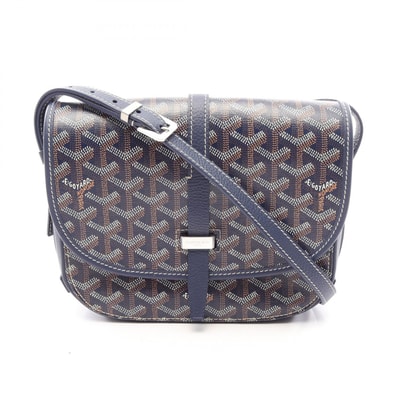 ゴヤール GOYARD ベルヴェデーレPM ショルダーバッグ バッグ PVCコーティングキャンバス レザー レディース ネイビー系 / マルチカラー BELVE3PMLTY12CG12P 【中古】