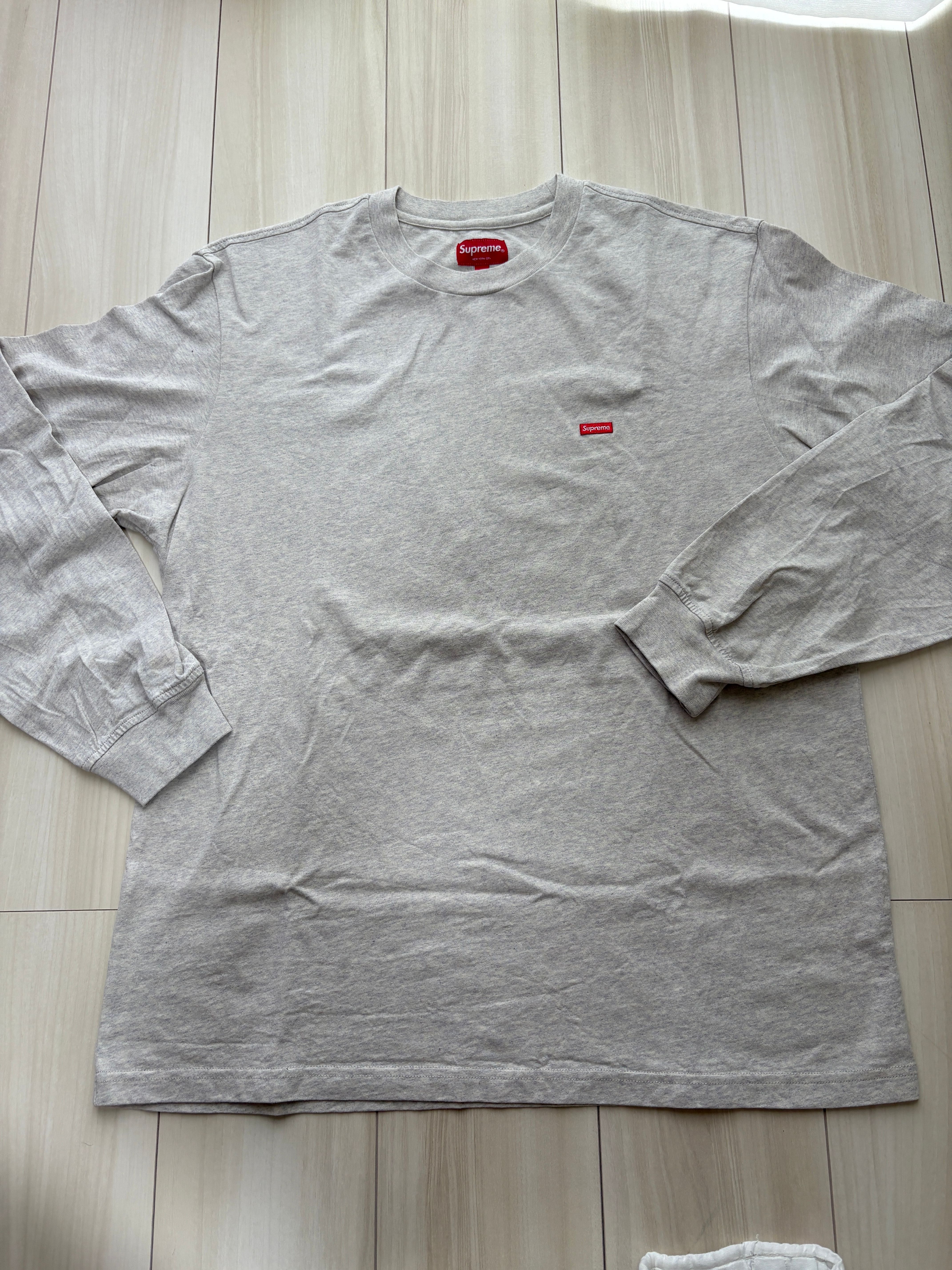 シュプリーム スモールボックス エルエス Tシャツ "ヘザー グレー"(23FW)