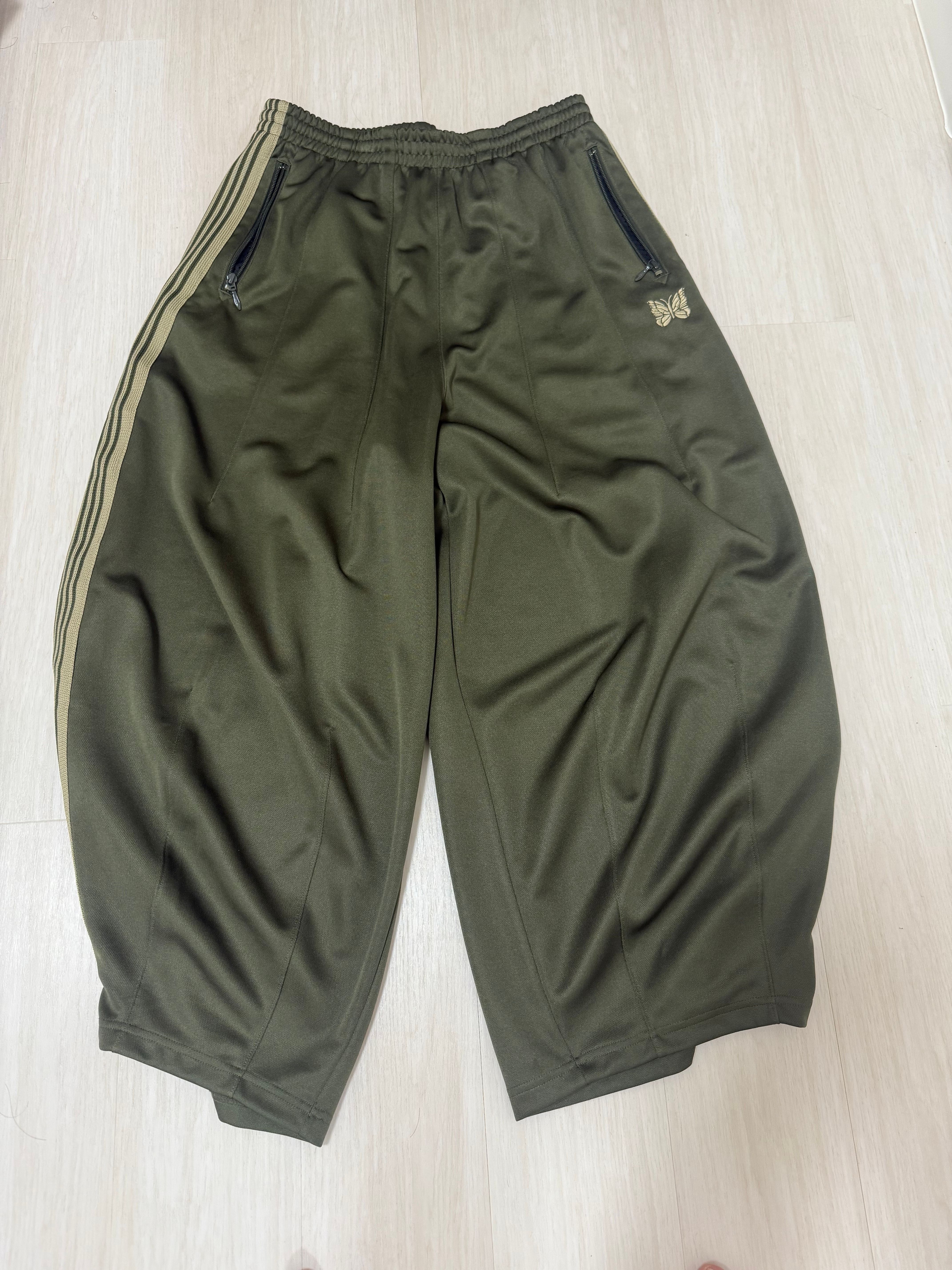 LHP Exclusive Needles H.D Track Pants - Poly Smooth "Olive"
