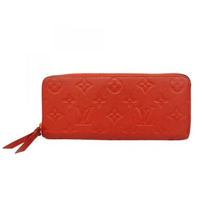 【6dd4416-k】ルイヴィトン 長財布 モノグラム・アンプラント ポルトフォイユクレマンス M60169 スリーズ【中古】レディース