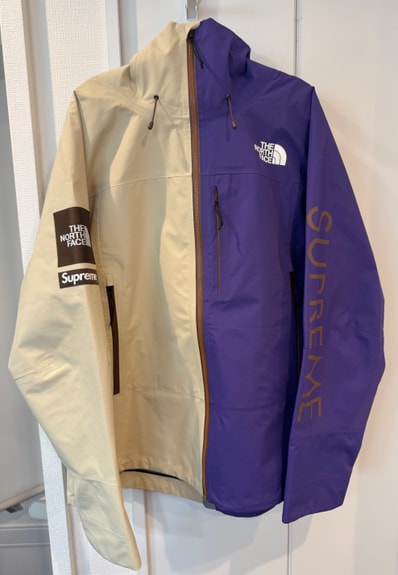 Supreme x The North Face Split Taped Seam Shell Jacket "Tan"