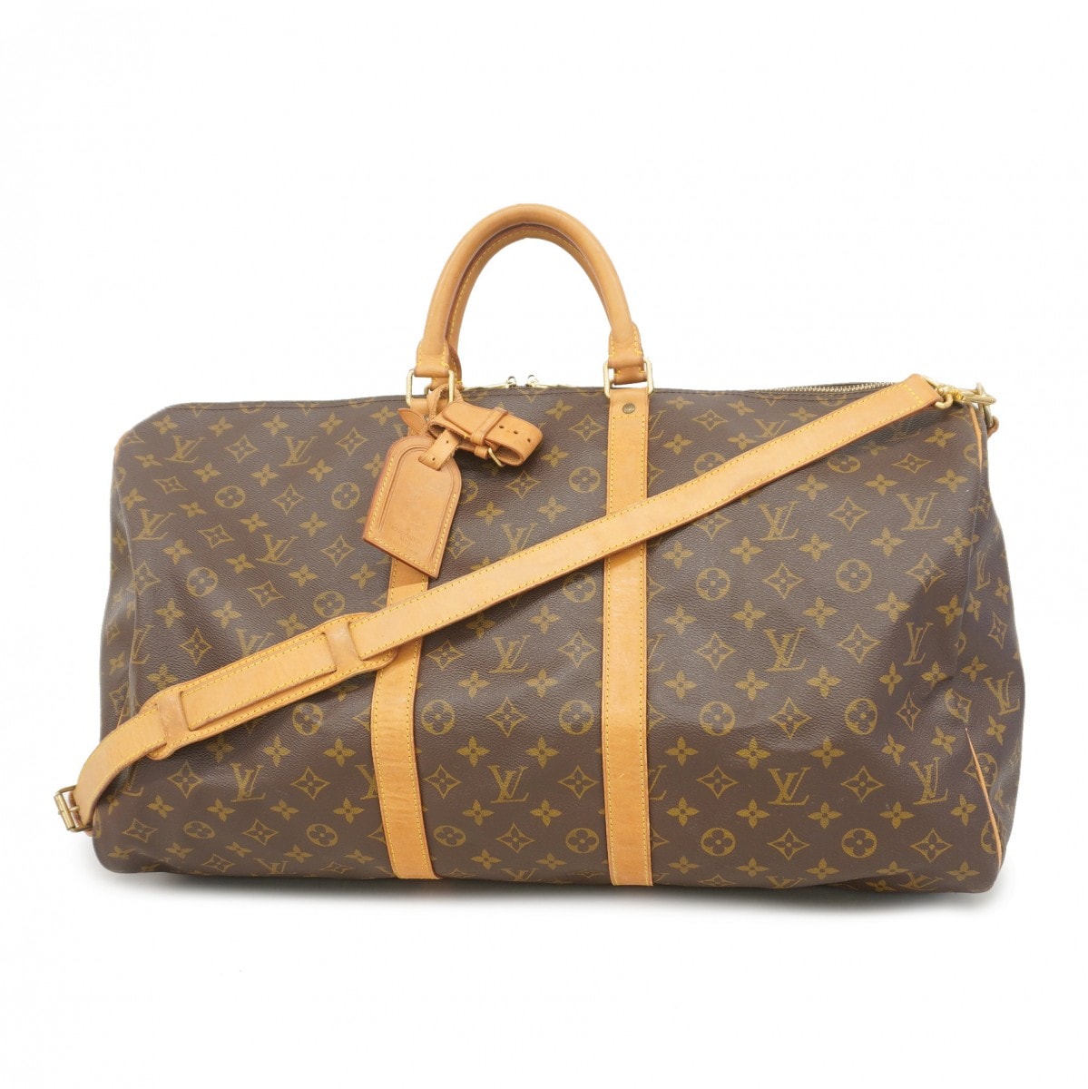 ★最終価格【6db0942】ルイヴィトン ボストンバッグ モノグラム キーポルバンドリエール55 M41414 ブラウン【中古】メンズ レディース ユニセックス