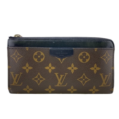 ルイヴィトン LOUIS VUITTON 長財布 モノグラムマカサー ジッピードラゴンヌ L字ファスナー ストラップ付 M69407 ブラウン