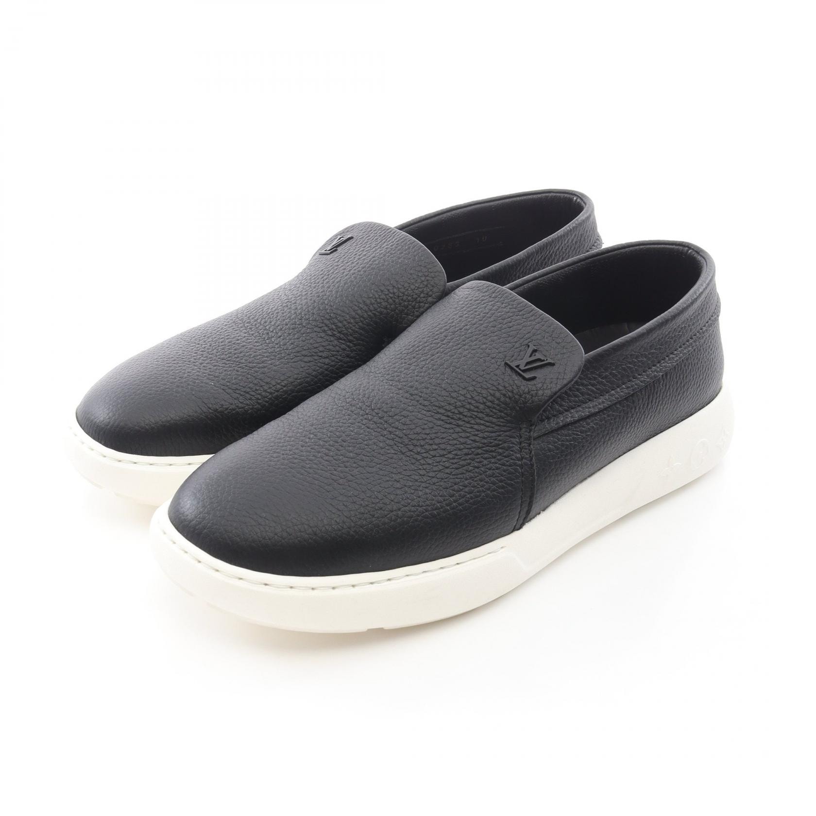 ルイ・ヴィトン LOUIS VUITTON パシフィックライン ローファー 靴 レザー メンズ ブラック系 DI0283 【中古】