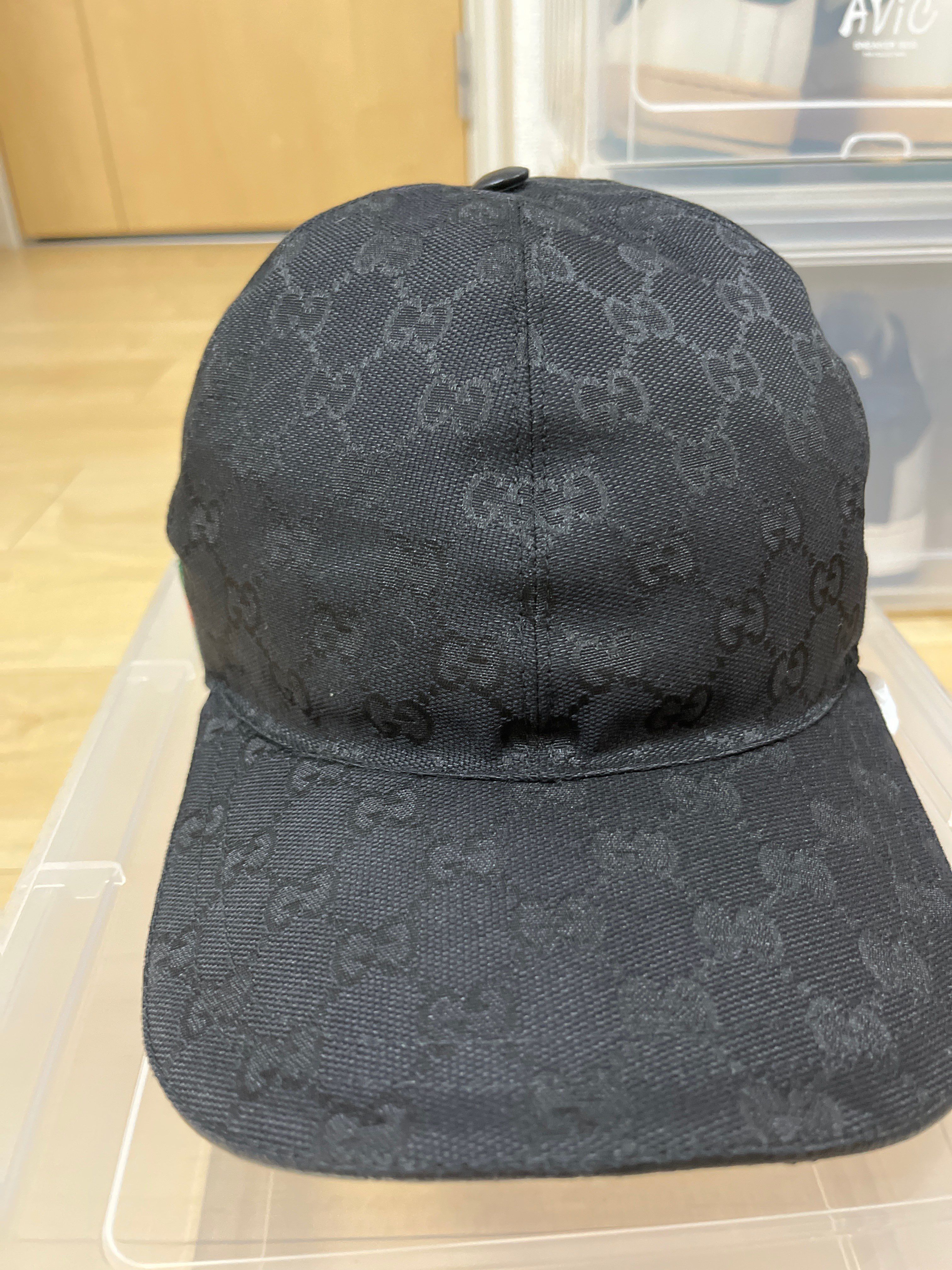 GUCCI Original GG Canvas Baseball Cap "Black"