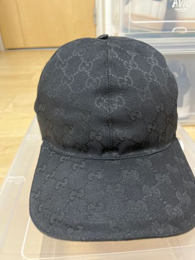 GUCCI Original GG Canvas Baseball Cap "Black"