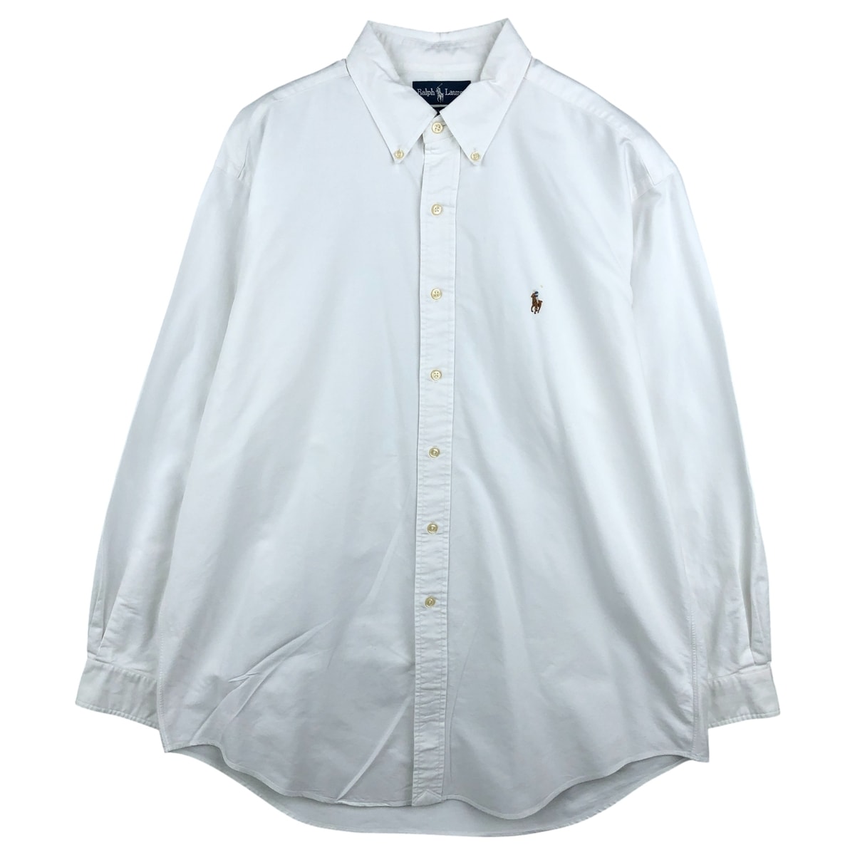 古着 ラルフローレン Ralph Lauren YARMOUTH 長袖 ボタンダウンシャツ メンズL相当/eaa608017