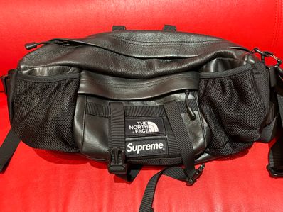 Supreme x The North Face Leather Mountain Waist Bag "Black"