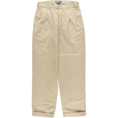 古着 ラルフローレン Ralph Lauren POLO by Ralph Lauren HAMMOND PANT ツータック チノパンツ メンズw34相当/eaa477359