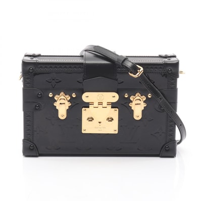 ルイ・ヴィトン LOUIS VUITTON プティット マル ショルダーバッグ バッグ レザー ヴェルニ ノワール レディース ブラック系 M54180 【中古】