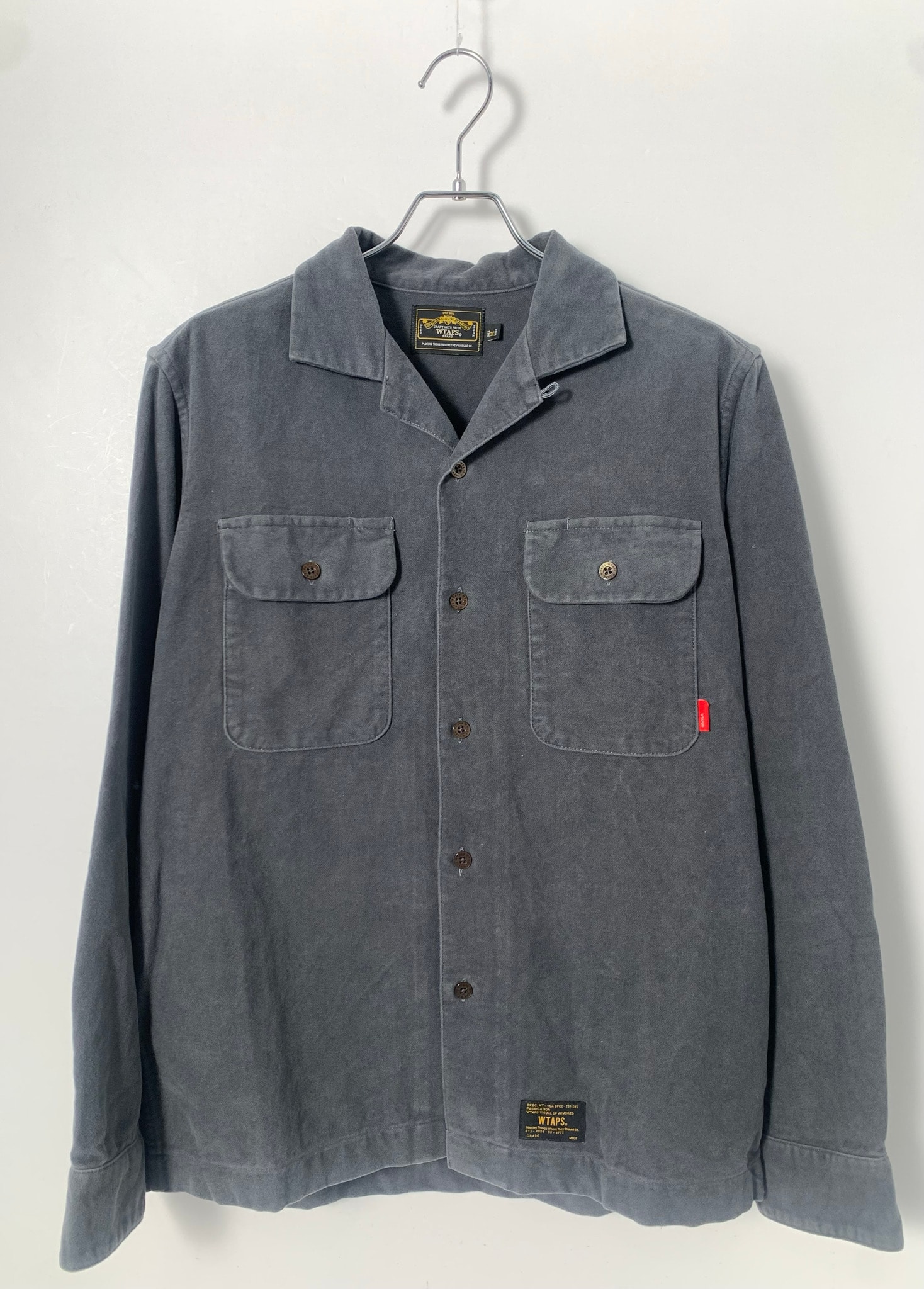 WTAPS shirt cotton suede "Gray"