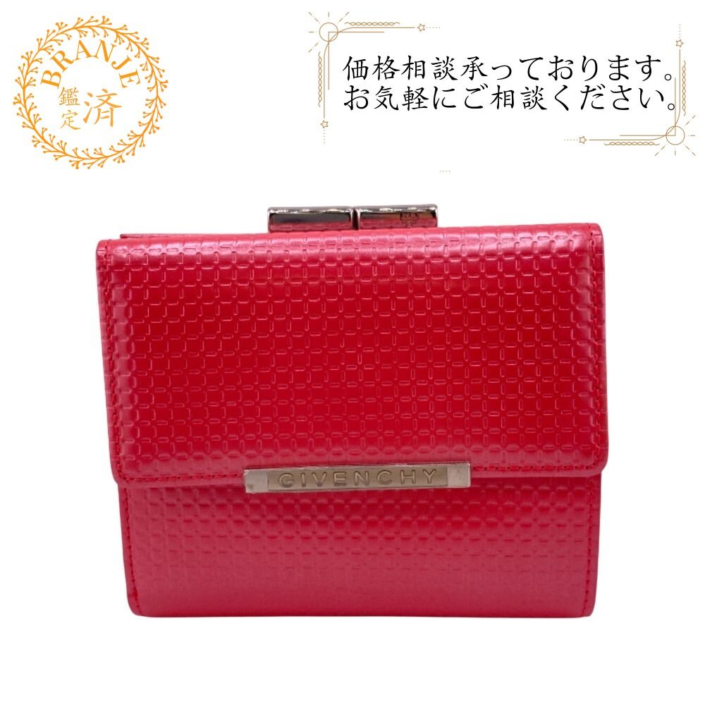 ジバンシィ GIVENCHY 三つ折り財布 がま口 ピンク