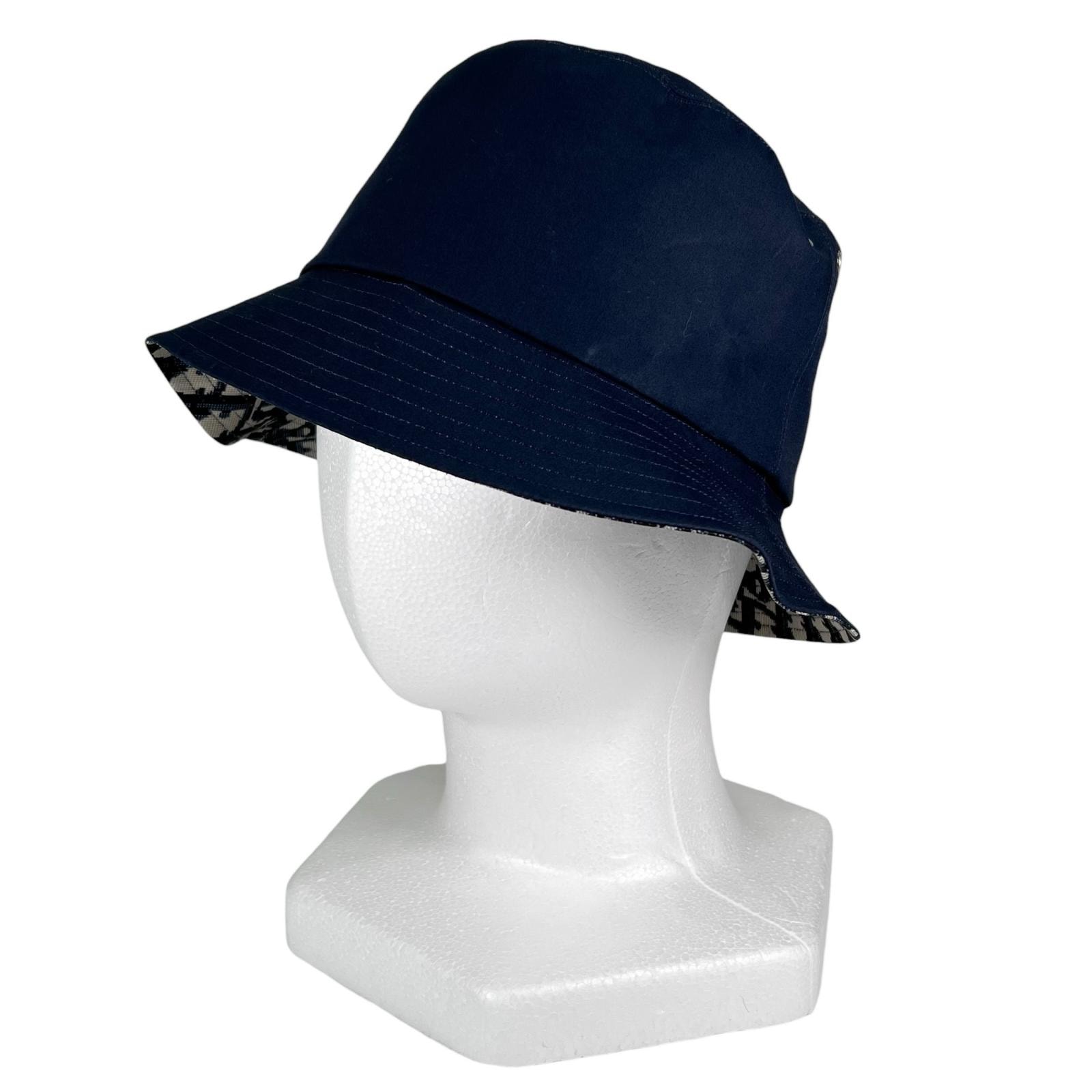 極美品 クリスチャンディオール ハット メンズ 58 95TDD923A130