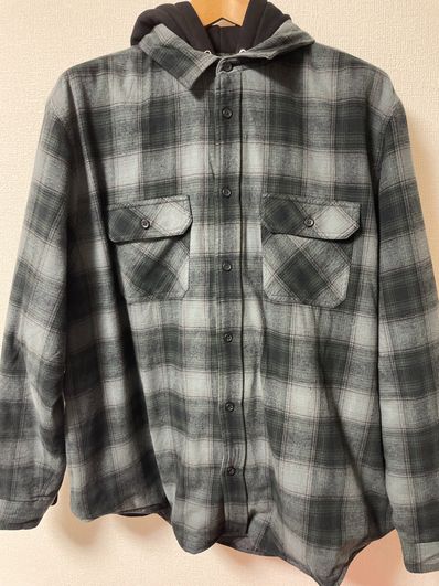 Supreme Hooded Flannel Zip Up Shirt "Black"
