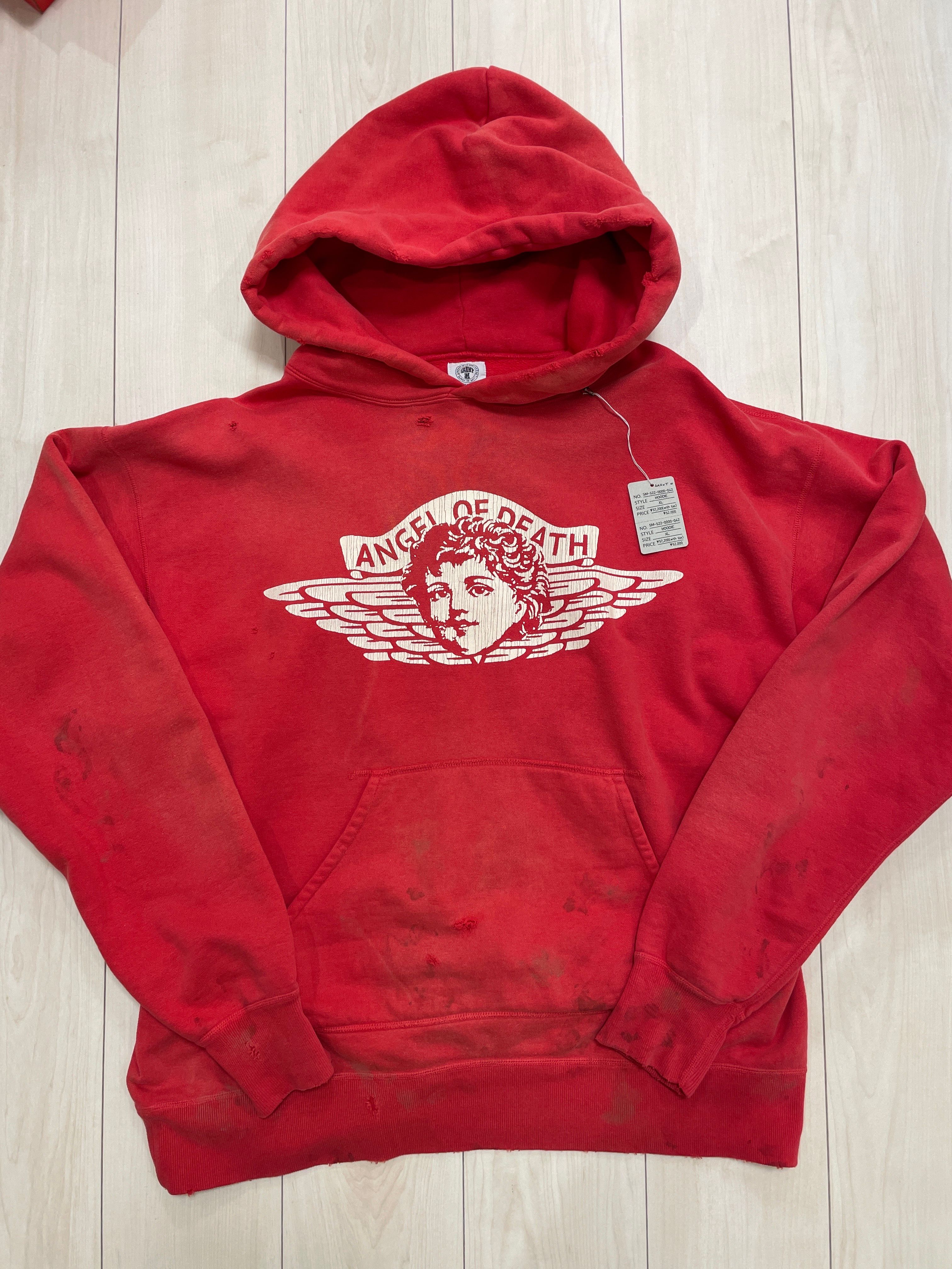 SAINT Mxxxxxx 22SS HOODIE ANGEL "Red"