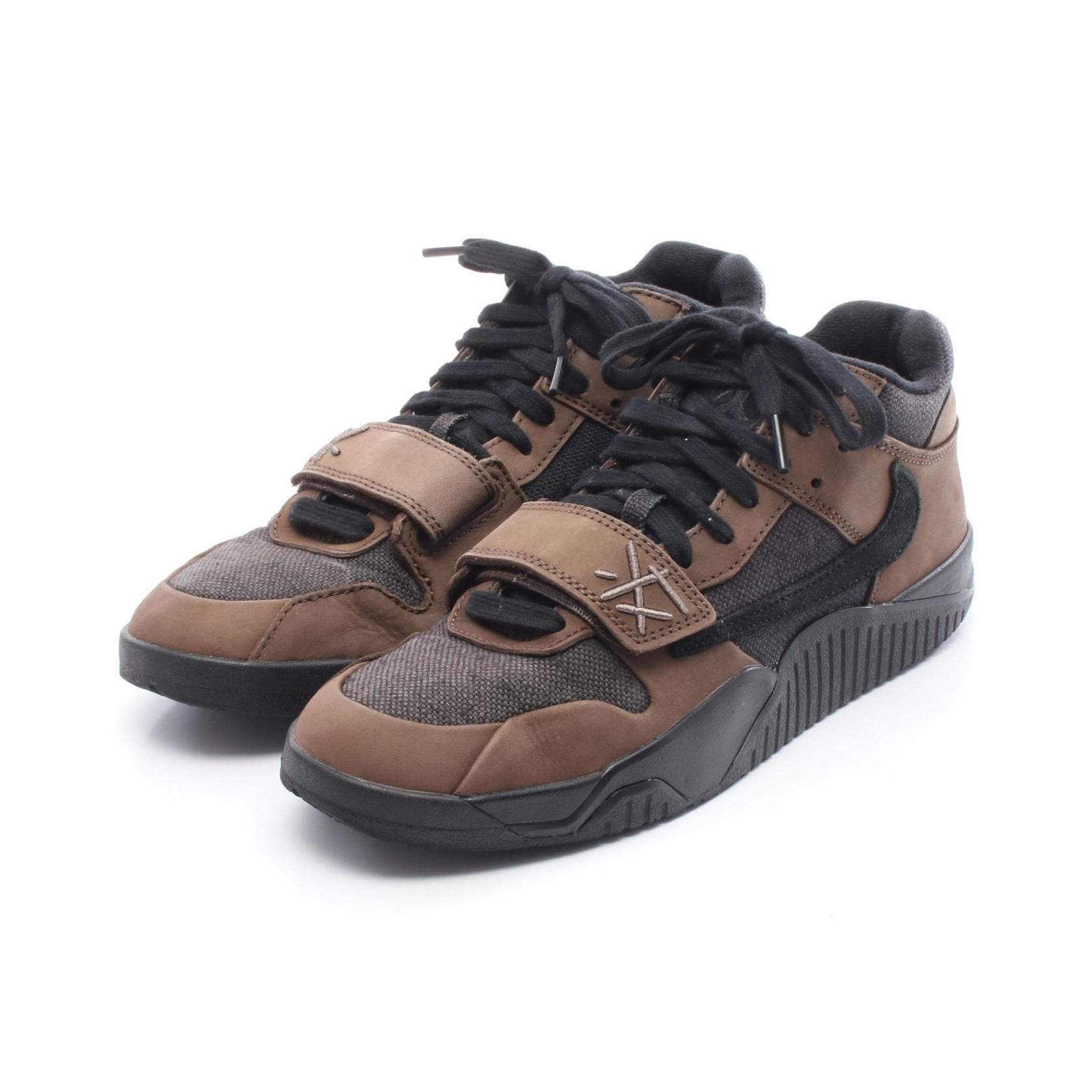 ナイキ NIKE NIKE × TRAVIS SCOTT Jordan Jumpman Jack TR CJ1 T-Rexx スニーカー 靴 レザー キャンバス メンズ ブラウン系 【中古】