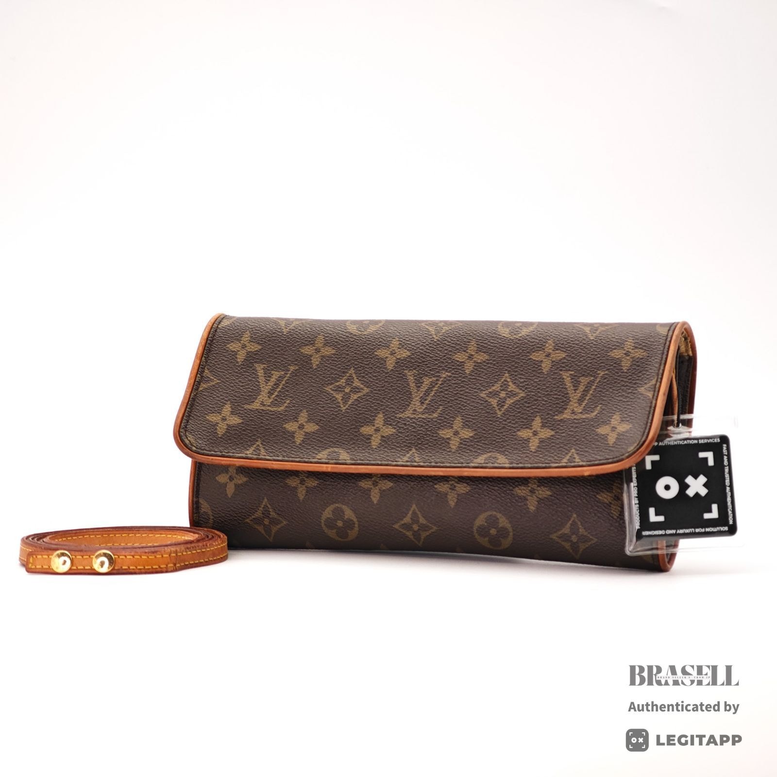 LOUIS VUITTON ルイ・ヴィトン ポシェットツインGM Monogram ポシェットツインGM M51852 ショルダーバッグ Monogram Canvas Brown レディース