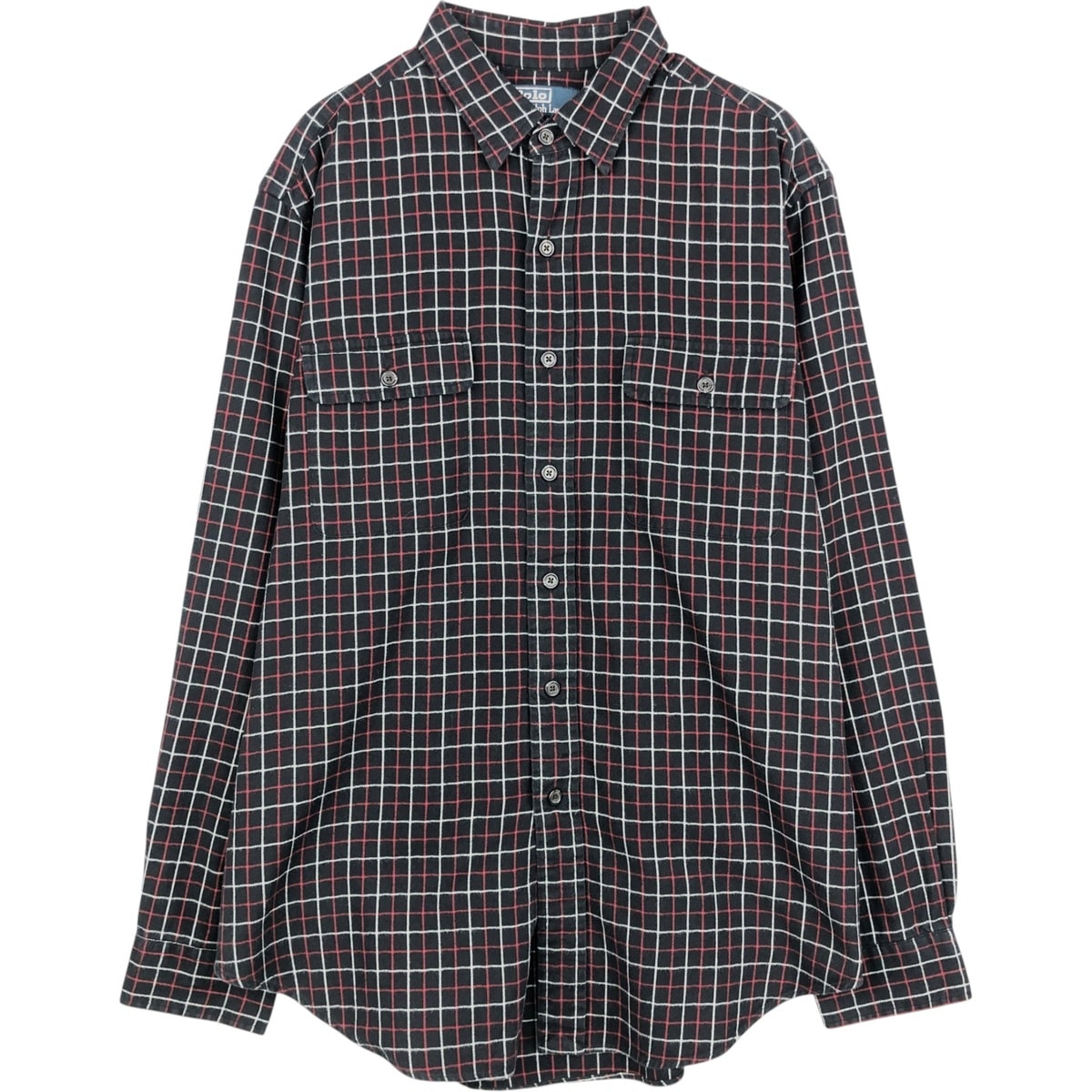 古着 ラルフローレン Ralph Lauren 長袖 ライトネルチェックシャツ メンズL相当/eaa659218