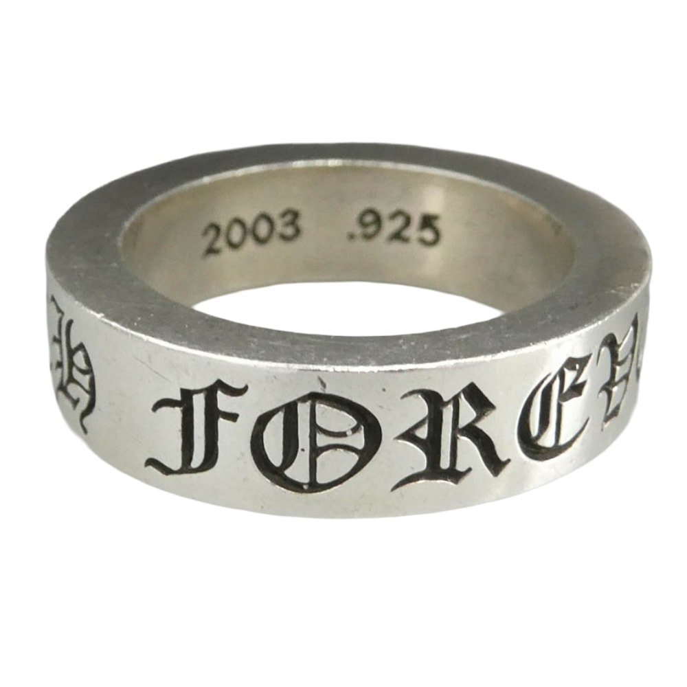 CHROME HEARTS クロムハーツ(原本無) 6mm SPACER FOREVER 6mmスペーサー フォーエバー リング シルバー系 14号【中古】
