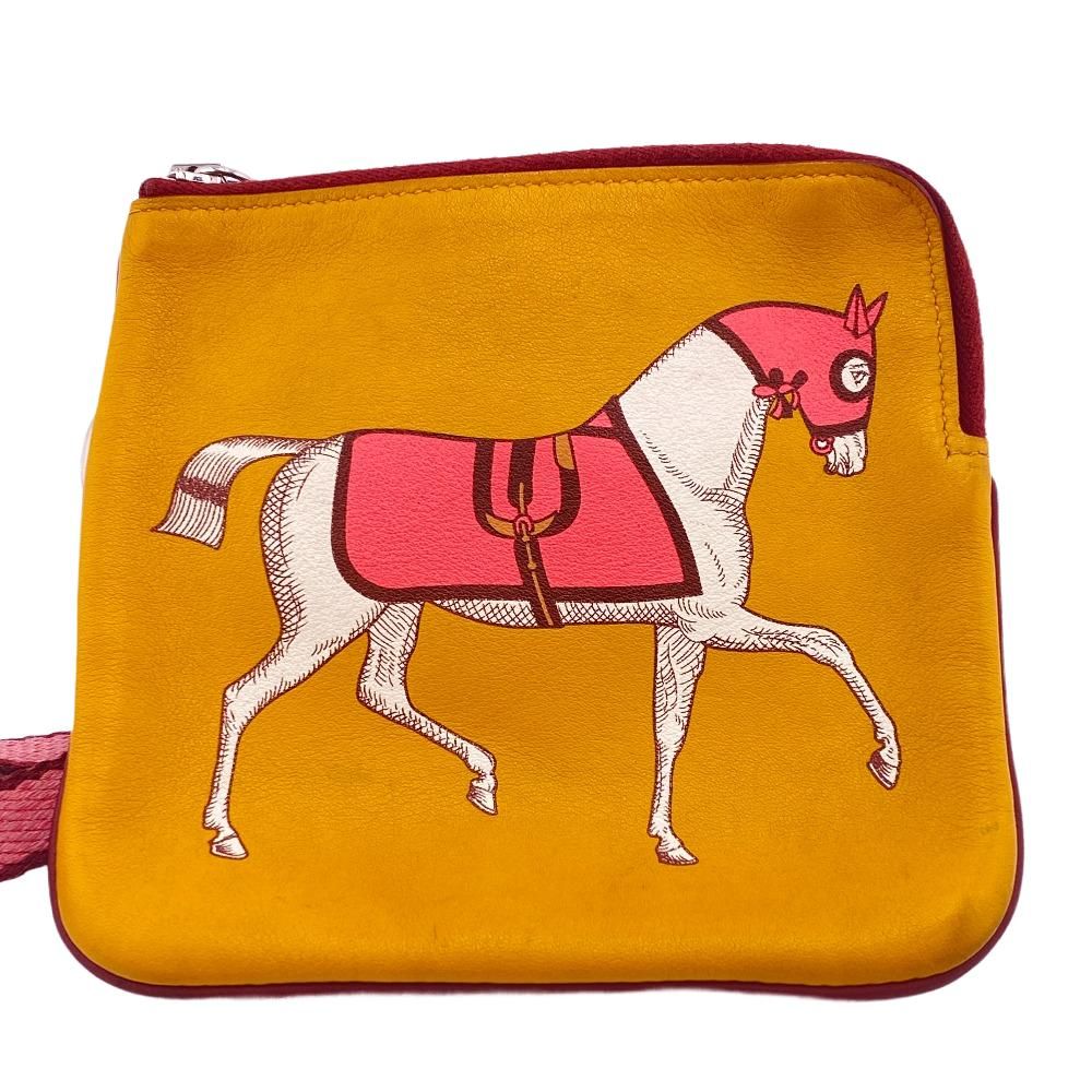 エルメス HERMES ポーチ カレポケット イエロー