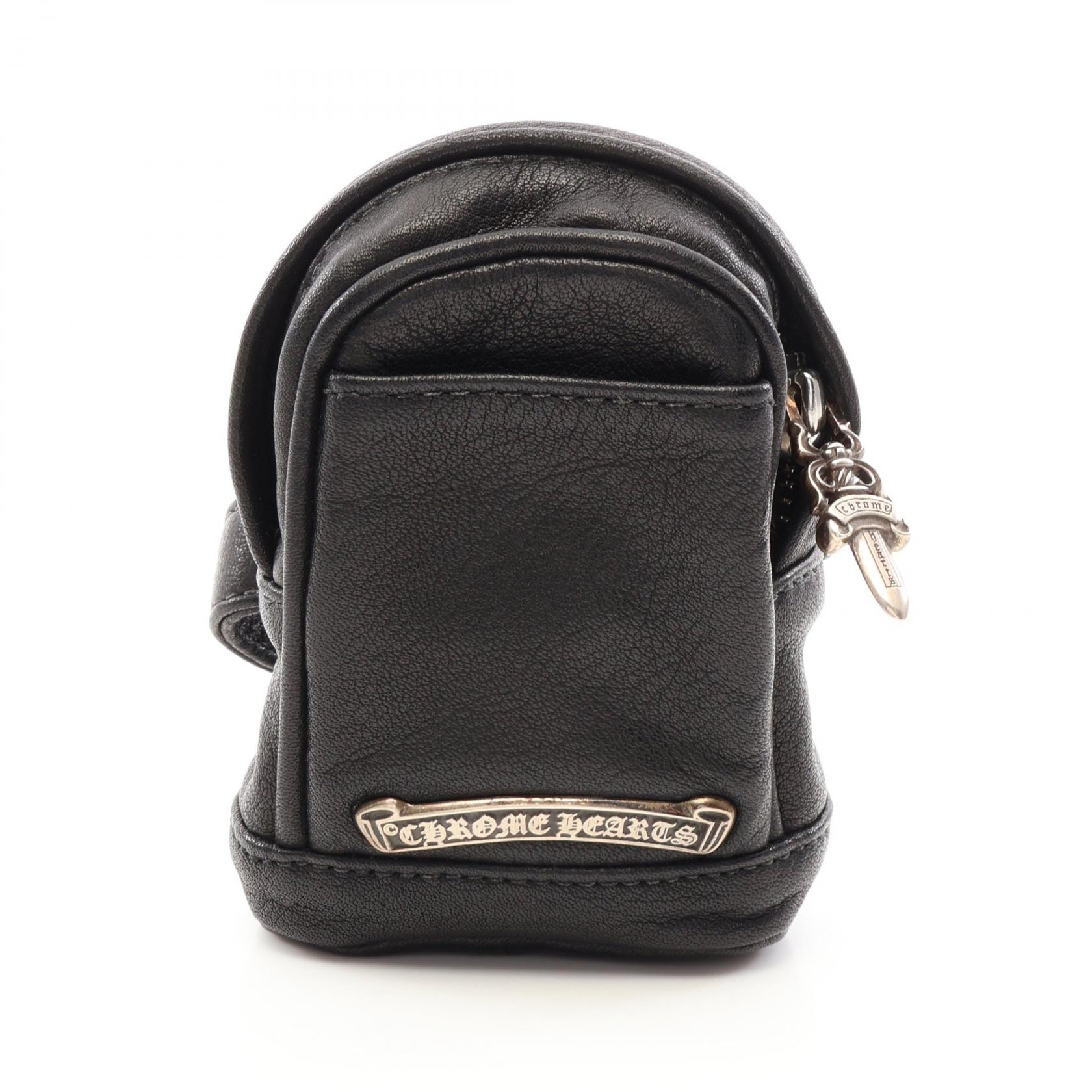 Chrome Hearts WRISTHIM Listom Backpack Leather Bracelet "Black/Silver"