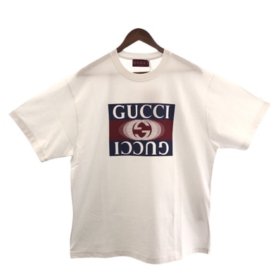 新品未使用 GUCCI グッチ サバト デ サルノ ホワイト マルチカラー コットン 半袖Tシャツ 603101 【中古】